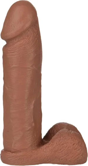 Doc Johnson Vac-U-Lock - The Realistic Dildo - 8 Inch FIRMSKYN - F-Machine and Harness Compatible - for Adults Only, Caramel