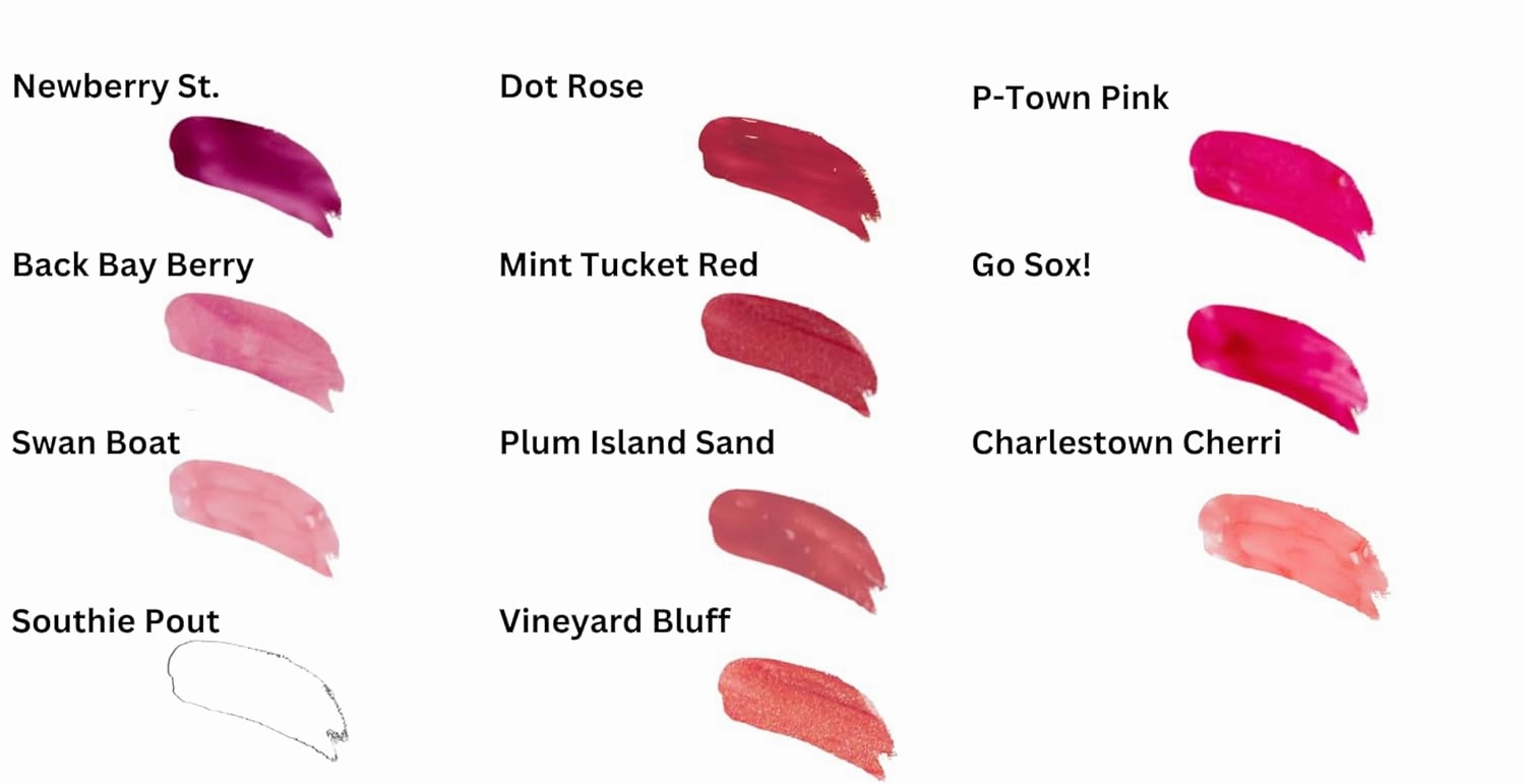 Dot Rose Lip Gloss (.25oz) -Vegan, Gluten-Free, Cruelty -Free formula with Aloe, Vitamins C & E, Spearmint extract and a sheer shine finish for soft, hydrated lips.