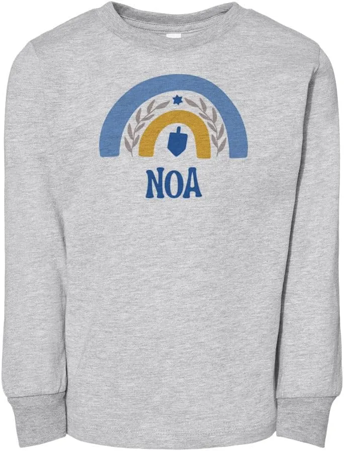 Dreidel Noa Toddler Kids Long Sleeve T-Shirt