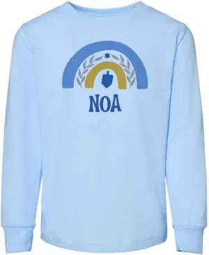 Dreidel Noa Toddler Kids Long Sleeve T-Shirt