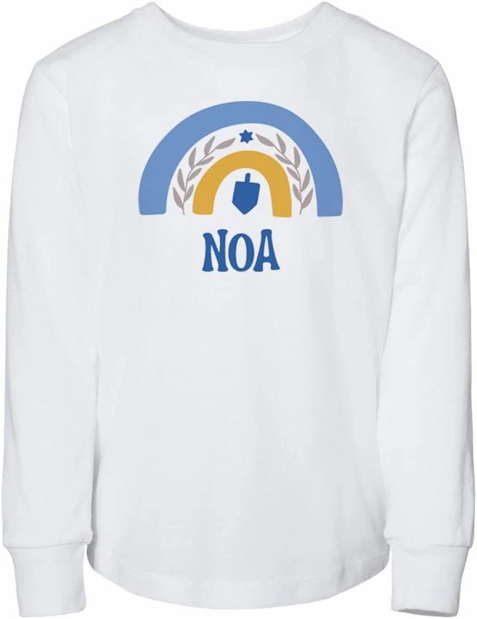 Dreidel Noa Toddler Kids Long Sleeve T-Shirt