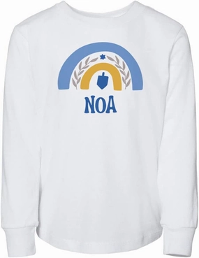 Dreidel Noa Toddler Kids Long Sleeve T-Shirt
