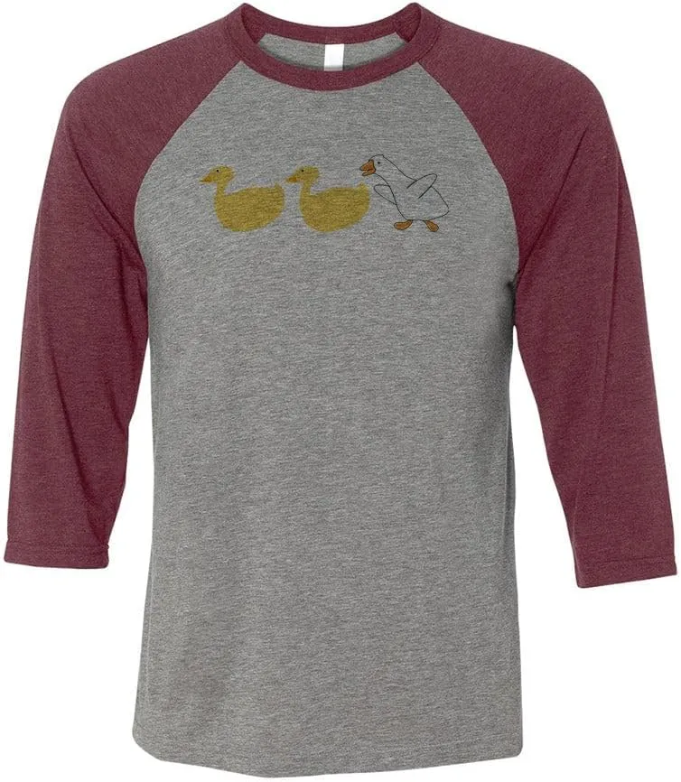 Duck Duck Goose Three-Quarter Raglan Sleeve Baseball Shirt Unisex