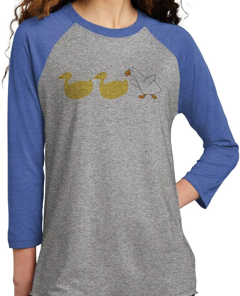 Duck Duck Goose Three-Quarter Raglan Sleeve Baseball Shirt Unisex