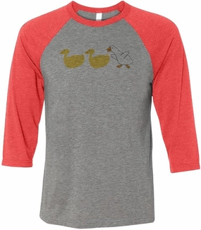 Duck Duck Goose Three-Quarter Raglan Sleeve Baseball Shirt Unisex