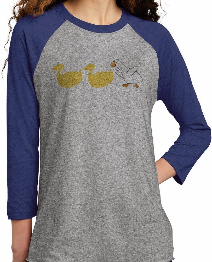 Duck Duck Goose Three-Quarter Raglan Sleeve Baseball Shirt Unisex
