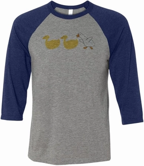 Duck Duck Goose Three-Quarter Raglan Sleeve Baseball Shirt Unisex