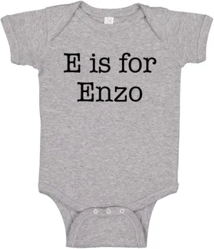 E is for Enzo Baby Infant Bodysuit