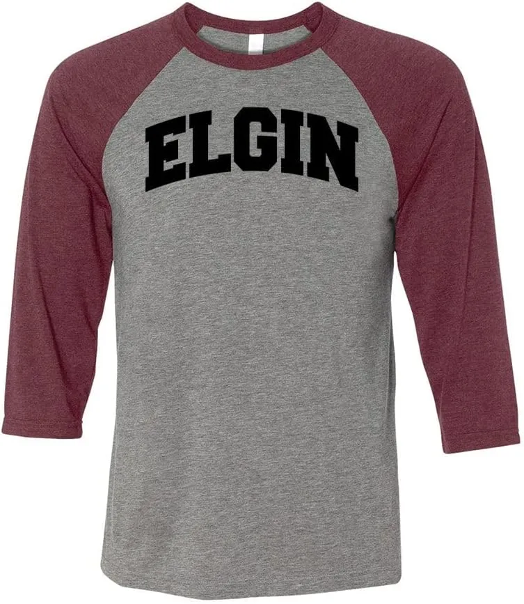 Elgin Collegiate Three-Quarter Raglan Sleeve Baseball Shirt Unisex