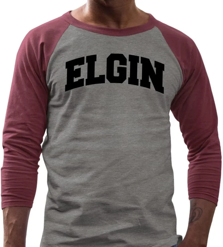 Elgin Collegiate Three-Quarter Raglan Sleeve Baseball Shirt Unisex