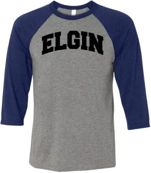 Elgin Collegiate Three-Quarter Raglan Sleeve Baseball Shirt Unisex
