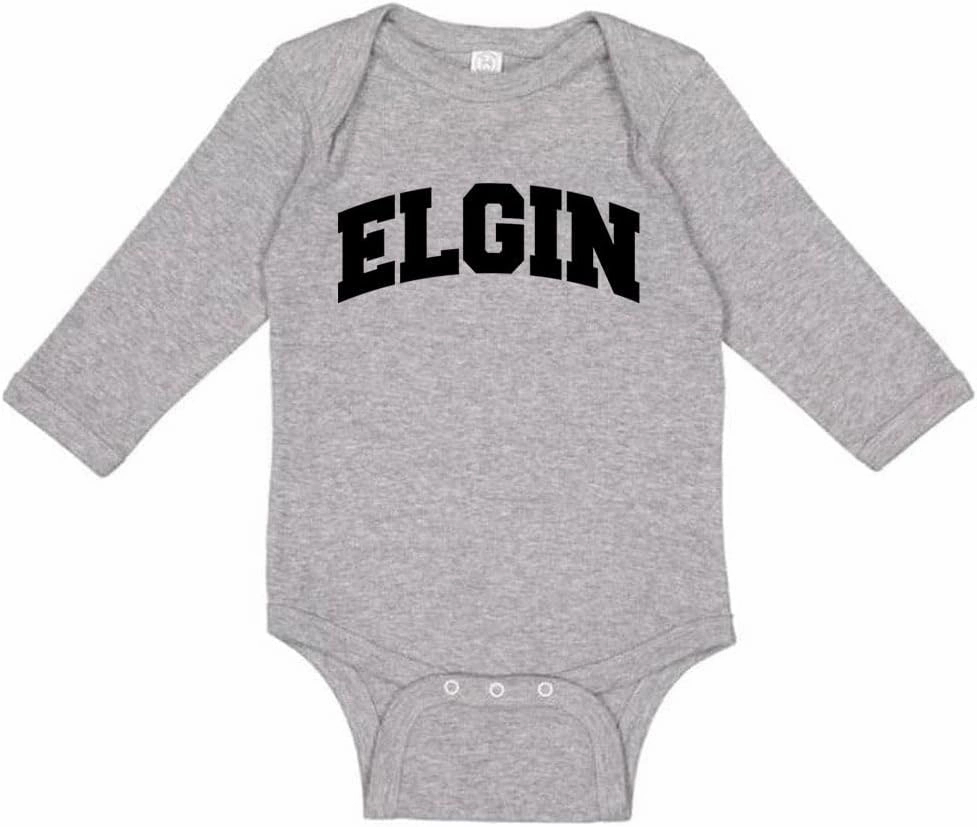 Elgin Collegiate Long Sleeve Baby Infant Bodysuit