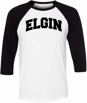 Elgin Collegiate Three-Quarter Raglan Sleeve Baseball Shirt Unisex