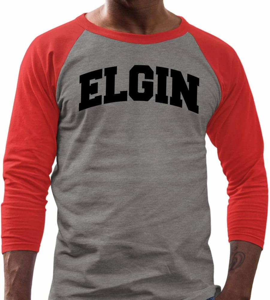 Elgin Collegiate Three-Quarter Raglan Sleeve Baseball Shirt Unisex