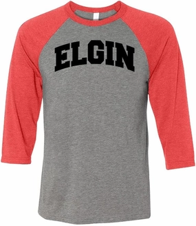 Elgin Collegiate Three-Quarter Raglan Sleeve Baseball Shirt Unisex