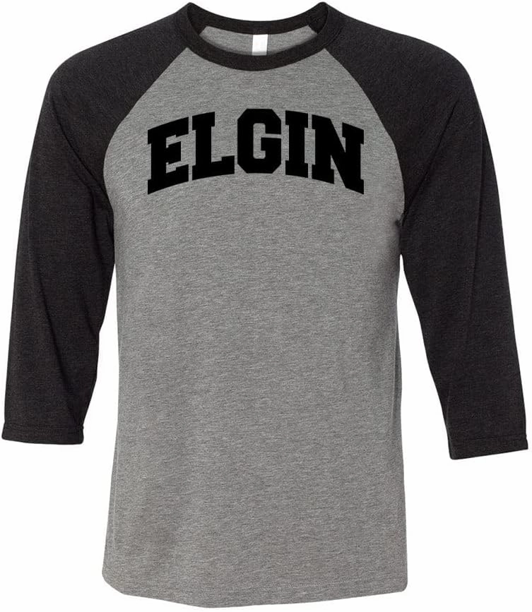 Elgin Collegiate Three-Quarter Raglan Sleeve Baseball Shirt Unisex
