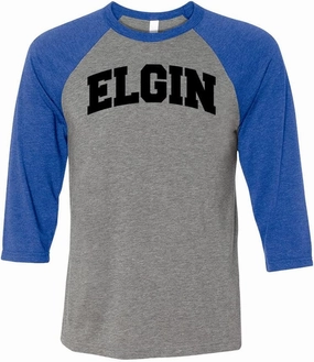 Elgin Collegiate Three-Quarter Raglan Sleeve Baseball Shirt Unisex