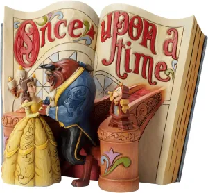 Enesco Disney Traditions Collection by Jim Shore Beauty and The Beast Storybook Figurine- Resin Hand Crafted Painted Collectible Disney Figurines Decorative Home Decor Statue, 6 Inch