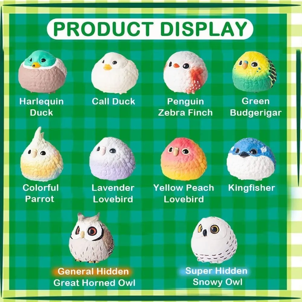 Fat Bird Fairy Tale Town Series 8PCs Cute Figures Collectible Toys Birthday Gift