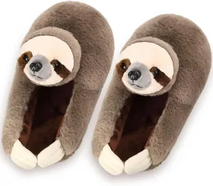 Funny Animal Sloth Slippers for Women,Bedroom Slippers, House Shoes,Cute Fluffy Slippers for Indoor and Outdoor ,Soft Cozy,Non-Slip-Sole,Christmas Gifts for Women/Men/Mom/Girls (Sloths)