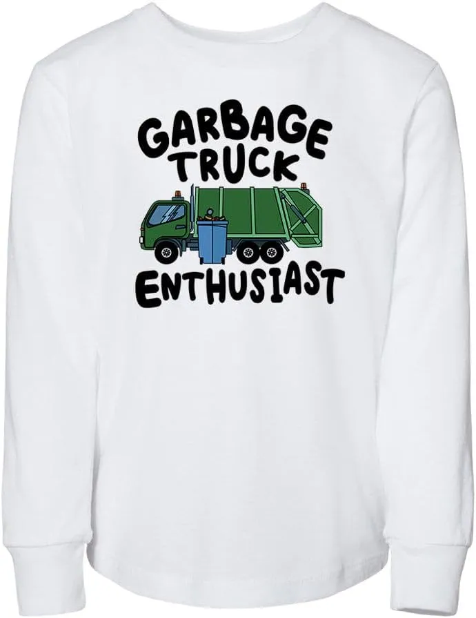 Garbage Truck Enthusiast Toddler Kids Long Sleeve T-Shirt