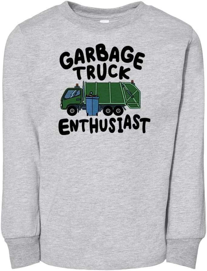 Garbage Truck Enthusiast Toddler Kids Long Sleeve T-Shirt