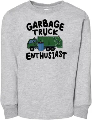 Garbage Truck Enthusiast Toddler Kids Long Sleeve T-Shirt