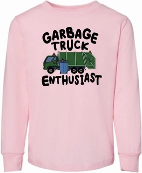 Garbage Truck Enthusiast Toddler Kids Long Sleeve T-Shirt