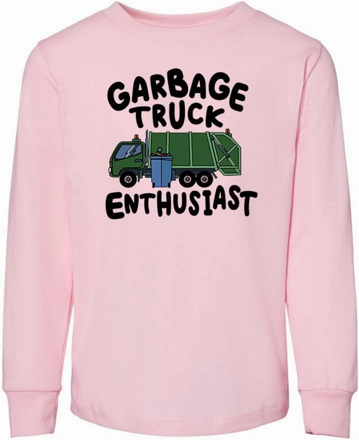 Garbage Truck Enthusiast Toddler Kids Long Sleeve T-Shirt