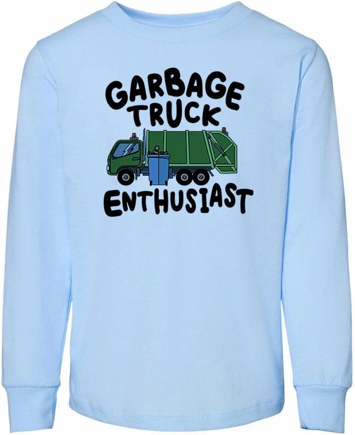 Garbage Truck Enthusiast Toddler Kids Long Sleeve T-Shirt