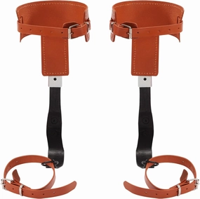 Gdrasuya10 Tree Climbing Spikes Steel Climbing Trees Gear Multi-Functional Climbing Equipment with Safety Belt Ankle Foot Straps for Outdoor Jungle Fruit Picking(Adjustable Length16.14-18.5")