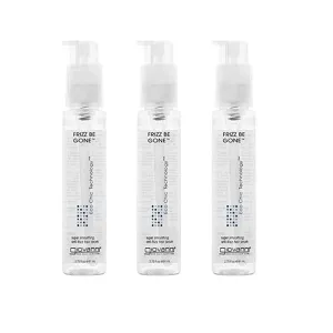 GIOVANNI Eco Chic Frizz Be Gone, 2.75 oz. Super Smoothing Anti Frizz Hair Serum, Adds Shine, Seals in Color, Wash & Go, Infused with Conditioners, No Parabens, Color Safe (Pack of 3)