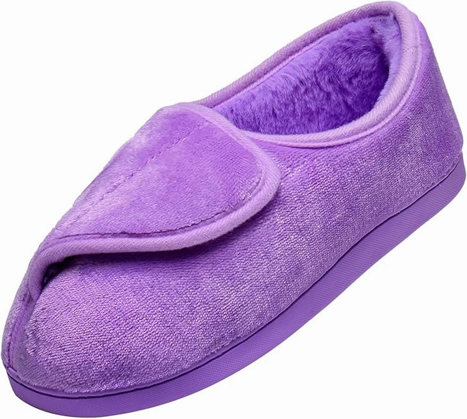 Git-up Women Soft wide Slippers Memory Foam Closed Toed Diabetic Arthritis Edema House Slippers