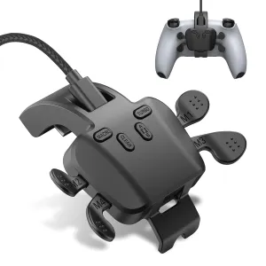GMVOX Back Paddles for PS-5 Controller, 4 Bcak Programmable Buttons, Support Turbo/Map/Key Swap Functions, Plug and Play with USB Cable Wired Connection, for PS5 Console/PC/Mac/Android TV