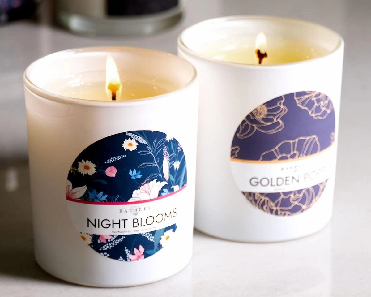 Golden Poppy Signature (Lemon Head   Tropical Hibiscus Blooms Scented) 10 oz Candle with Surprise Jewelry | Blooming Garden Collection