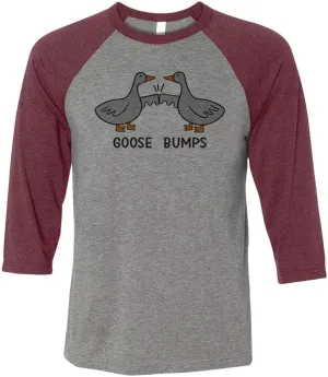 Goose Bumps Three-Quarter Raglan Sleeve Baseball Shirt Unisex
