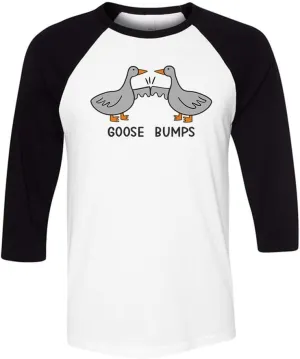 Goose Bumps Three-Quarter Raglan Sleeve Baseball Shirt Unisex
