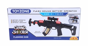 Grand Shooter Flashing Gun | Shooting Gun | Role Play Toy | Compact Toy Gun | Imaginative Play Gun | For Kids 3  years