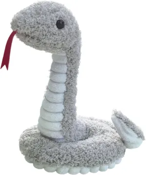 Gray Plush Snake Stuffed Animal Toy, Soft Cuddly Plushie Hugger Toy for Boys & Girls, Gifts for Kids or Girlfriend, 17 Inches
