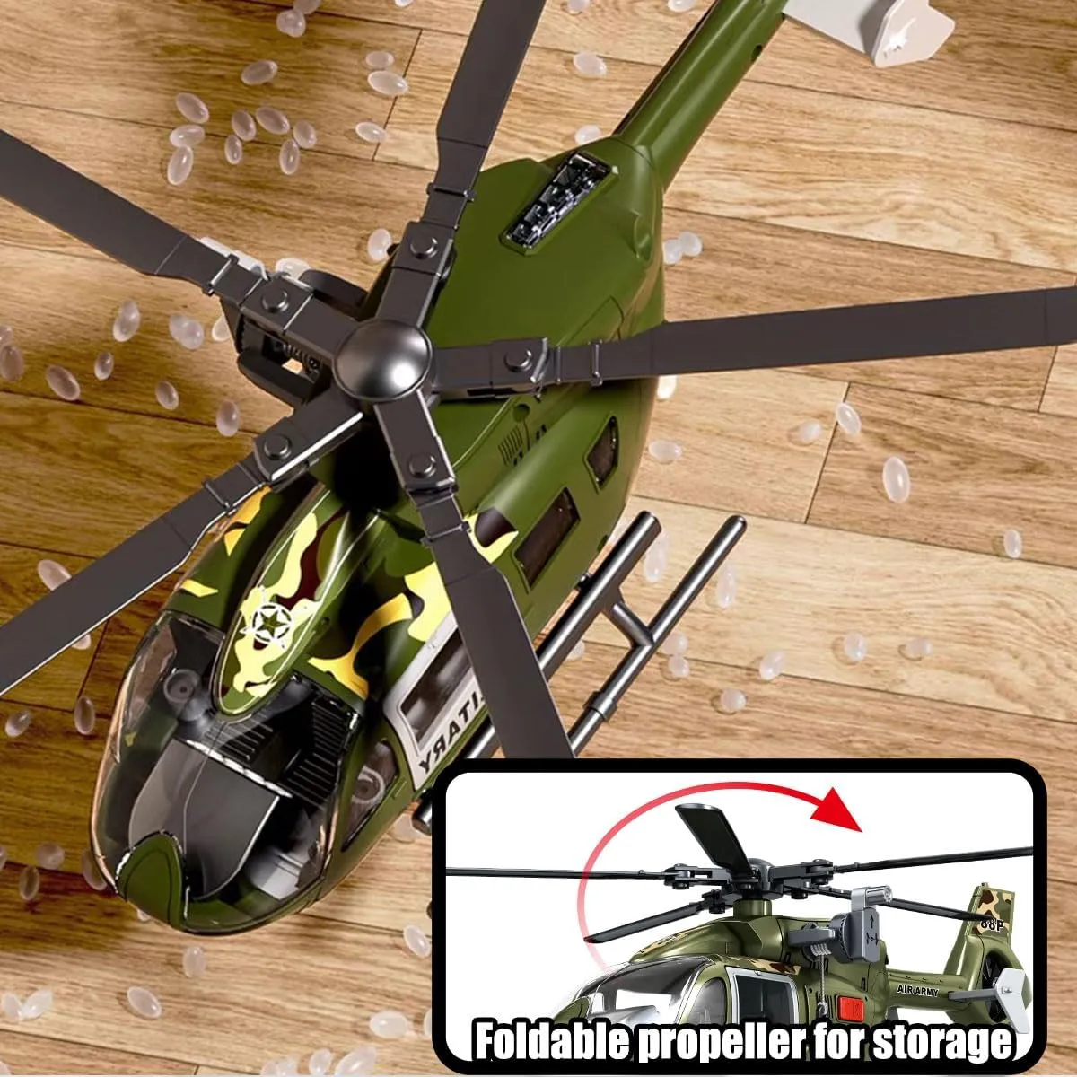 Green Military Big Helicopter Toys,Army Toys with Lights & Sounds,Birthday Gift for 2 3 4 5 Years Old Boys and Girls
