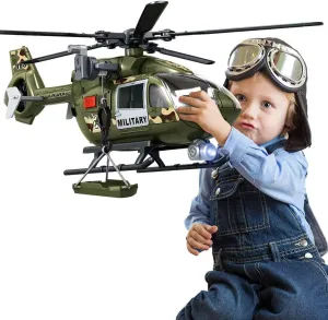 Green Military Big Helicopter Toys,Army Toys with Lights & Sounds,Birthday Gift for 2 3 4 5 Years Old Boys and Girls