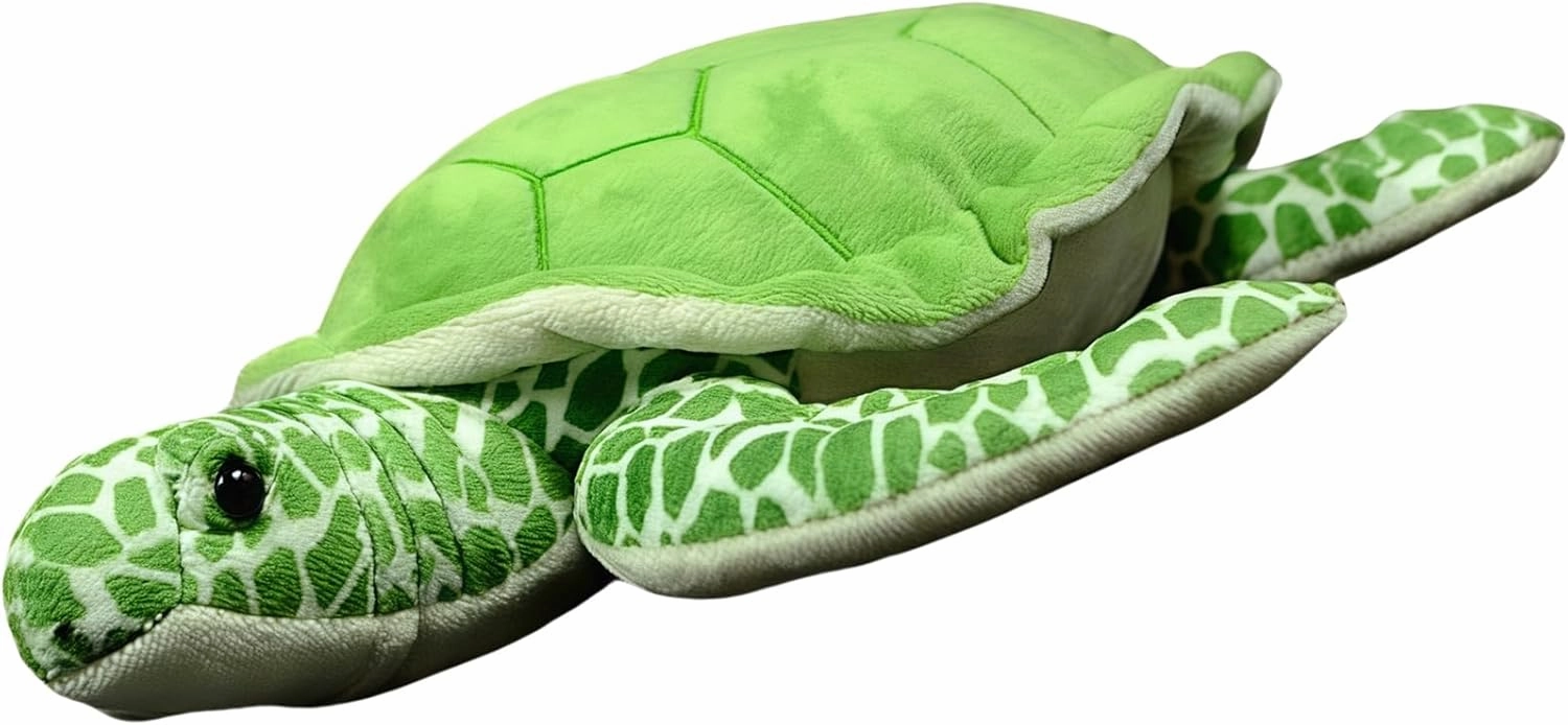 Green Sea Turtle Stuffed Animal Plush Toy, 12-Inch Ultra-Soft Green Ocean-Themed Gift for Nature Lovers