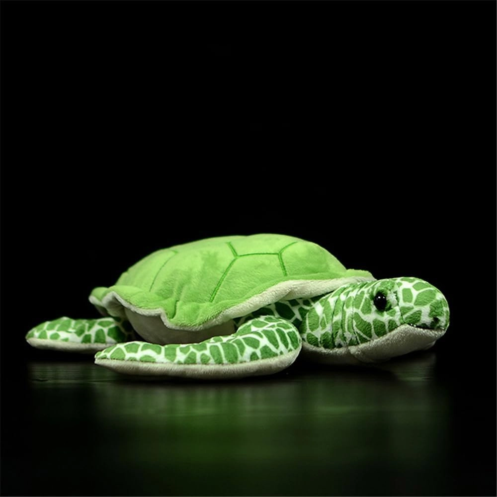 Green Sea Turtle Stuffed Animal Plush Toy, 12-Inch Ultra-Soft Green Ocean-Themed Gift for Nature Lovers