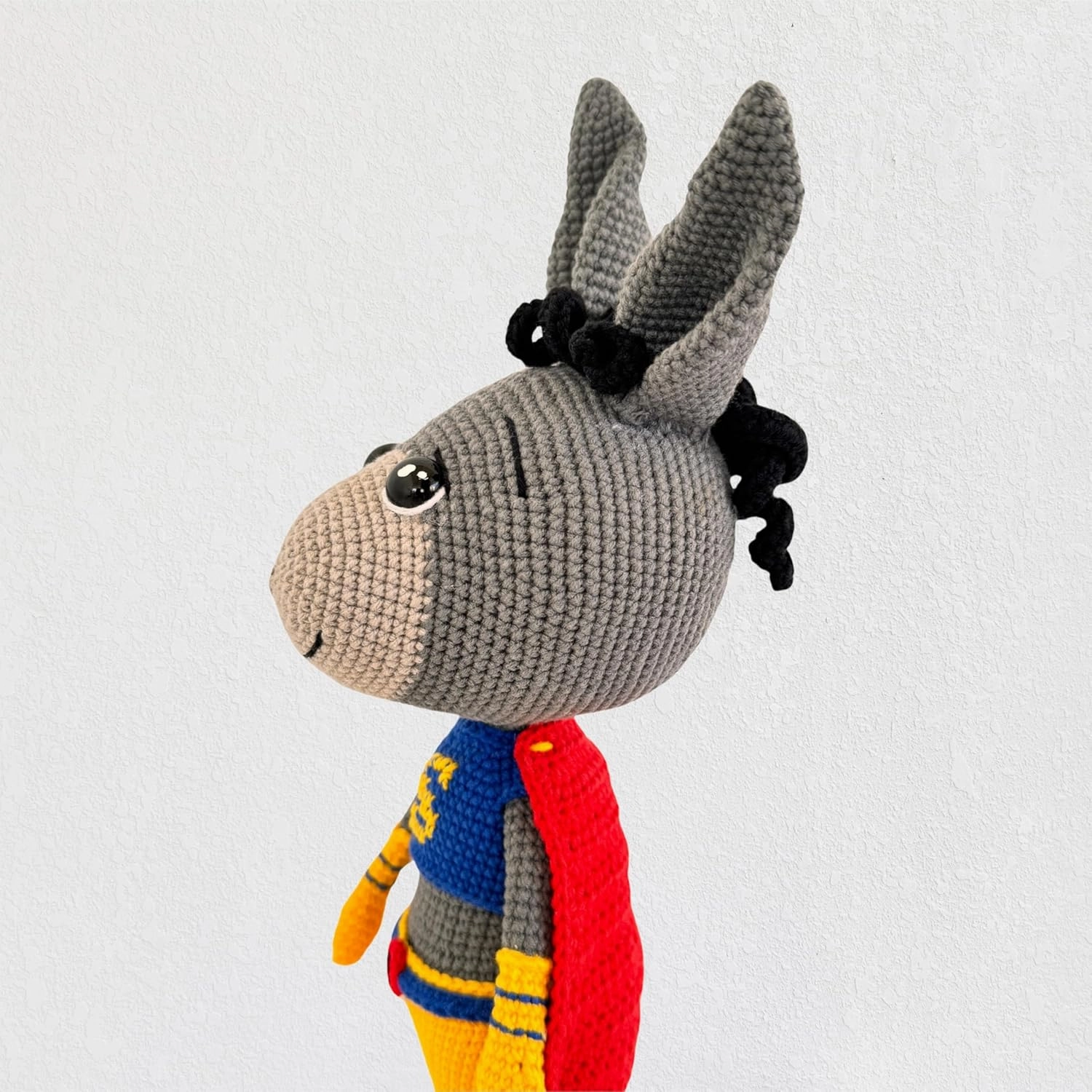 Handmade Crochet Stuffed Animal Collection, Organic Cotton Plush Toys, Eco Friendly Handmade Toys For Babies And Kids, Various Animal Designs, Perfect Gift For Baby Showers And Birthdays (Honey Super Donkey)