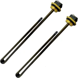 HE 90240 Heating Element Replacement Fit for EcoSmart ECO 18 27 36 9KW 240V Tankless Water Heater Parts Replace 80240 R004709024S SGB-2903 HA-P004 HA-P005 Titanium Metal Material 2Pcs