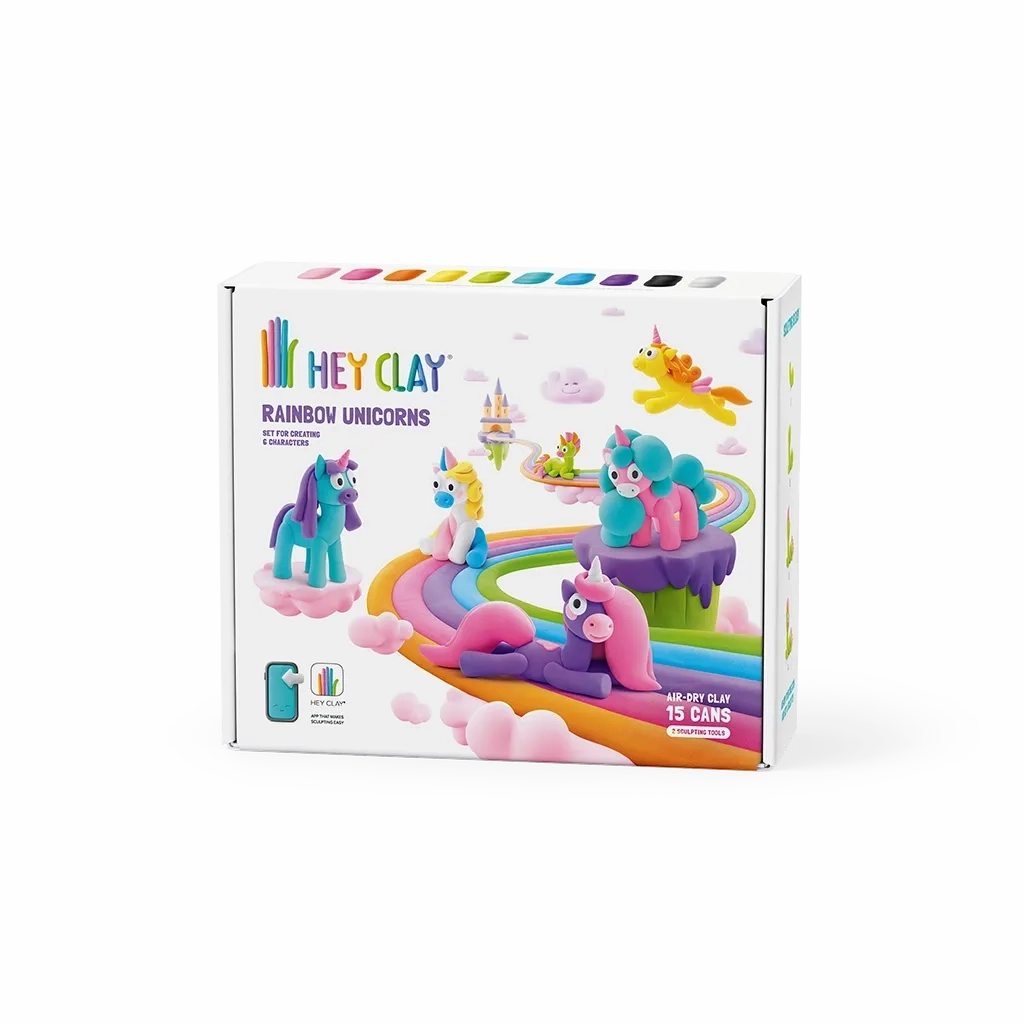 Hey Clay Set (Rainbow Unicorns)