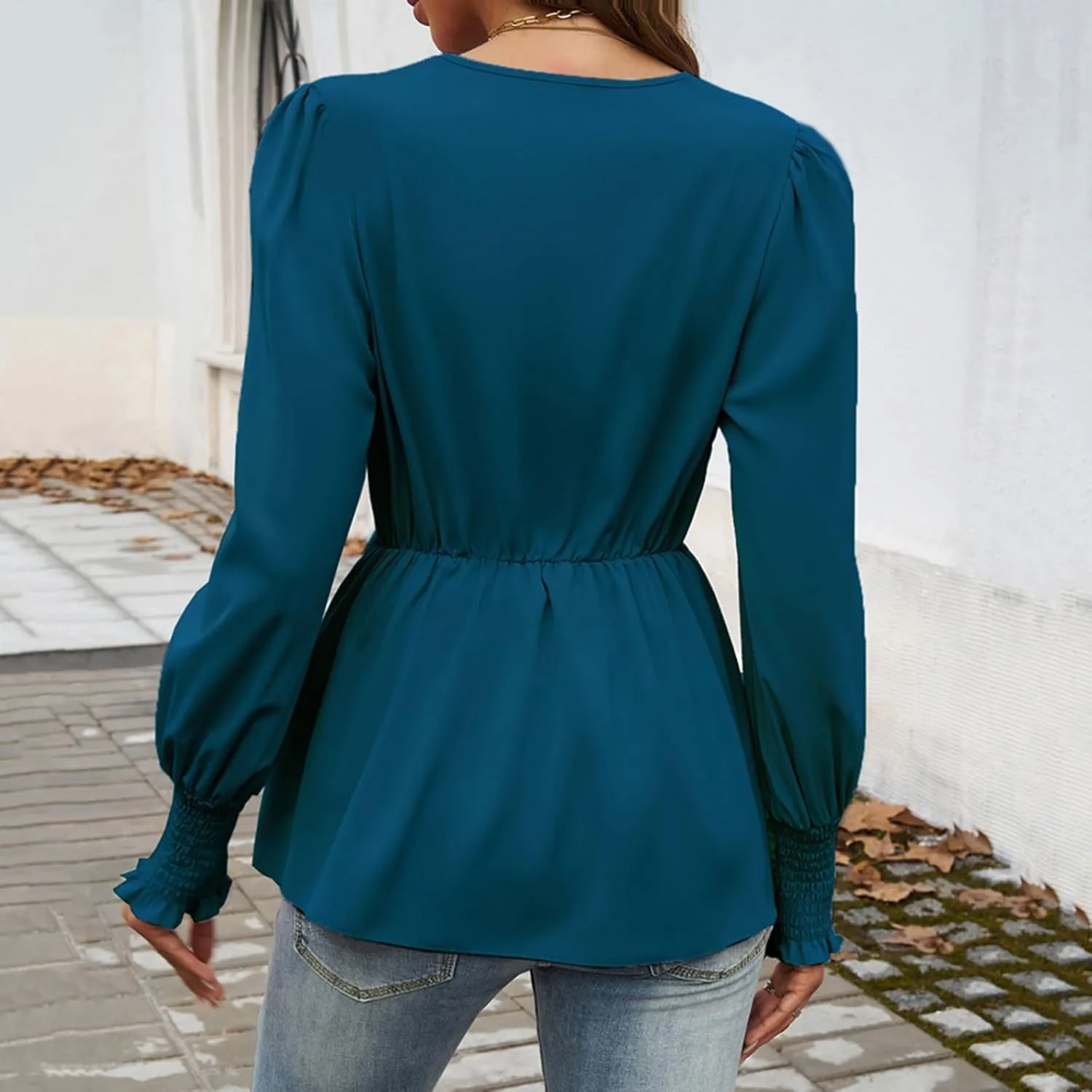 High Low Oversized Beach Blouse Tops for Women Boyfriend Long Sleeve Notched V Neck Button Down Striped Shirts