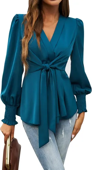 High Low Oversized Beach Blouse Tops for Women Boyfriend Long Sleeve Notched V Neck Button Down Striped Shirts