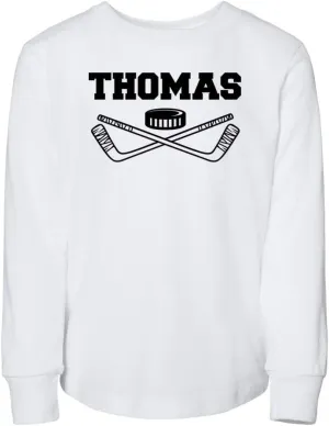 Hockey Thomas Toddler Kids Long Sleeve T-Shirt