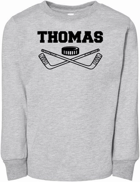 Hockey Thomas Toddler Kids Long Sleeve T-Shirt